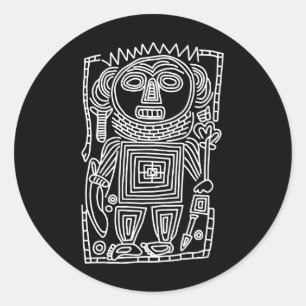 古代アイドルのペトログリフのアメリカ先住民のシンボルInd ラウンドシール