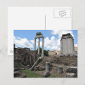 古代アゴラ寺院の柱跡 ポストカード (正面/裏面)