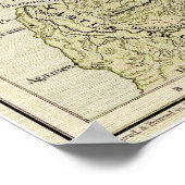 古代アジアの古地図アナトリア ポスター (角)