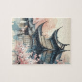 古代アジア建物春ジグソーパズル ジグソーパズル (横)