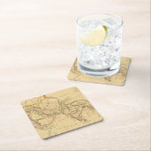 古代アジア スクエアペーパーコースター (インサイチュ)