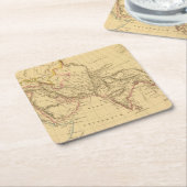 古代アジア スクエアペーパーコースター (アングル)