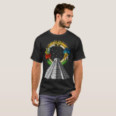 古代アステカのピラミッド Tシャツ (正面フル)