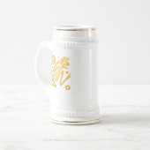 古代アステカメキシコのアートゴールデンモンキー ビールジョッキ (正面左)