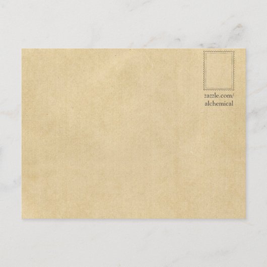 古代アステカ太陽石暦 ポストカード (裏面)