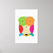 古代アステカ線 キャンバスプリント (正面)