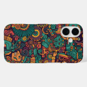 古代アステカ+インディアン+アート Case-Mate iPhoneケース (裏面 (横))