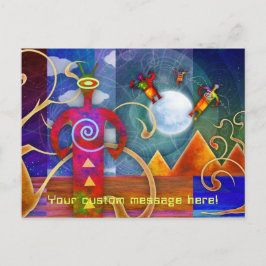 古代アストロエイリアンエンジェルズアセンディング ポストカード