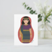 古代アッシリアのマトリヨスカハガキ ポストカード (スタンド正面)