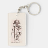 古代アッシリアアート キーホルダー (裏面)