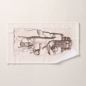 古代アッシリア・タオルセット バスタオルセット (ハンドタオル)