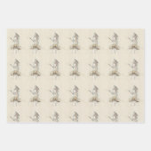 古代アテナギリシャ美術エレガント像 ラッピングペーパーシート (正面3)