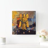 古代アヌンナキアクリル壁時計 スクエア壁時計 (ホーム)