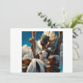 古代アフリカ・エジプトのヒゲ 招待状 (スタンド正面)