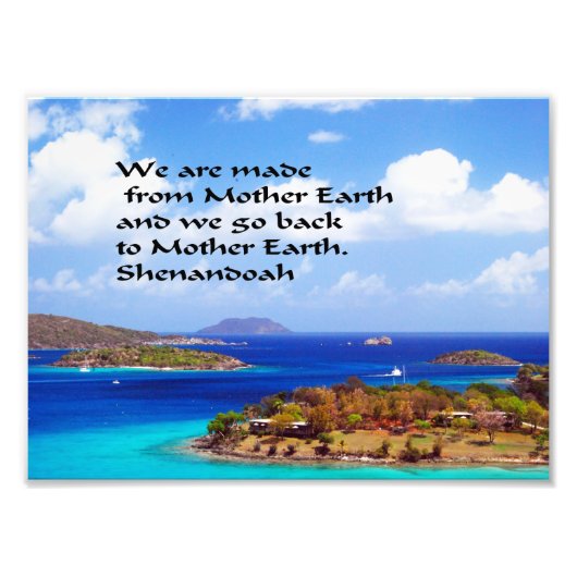 古代アメリカのインドの諺 フォトプリント            (正面)