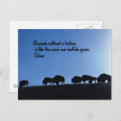 古代アメリカインディアンのことわざ ポストカード (正面/裏面)