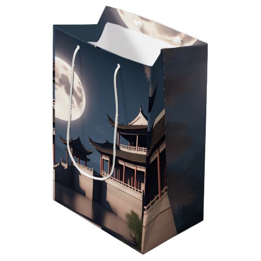 古代アロー塔建物 ミディアムペーパーバッグ (正面アングル)