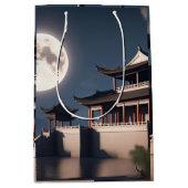 古代アロー塔建物 ミディアムペーパーバッグ (正面)