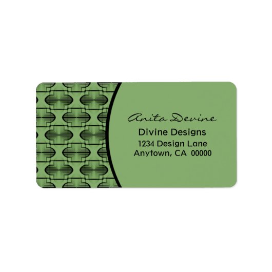 古代アーチ住所 シール (正面)