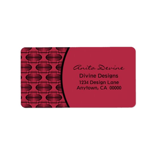 古代アーチ住所 シール (正面)