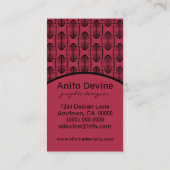 古代アーチ名刺（ピンク） 名刺 (裏面)