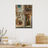 古代アートのUFOサンエムとの受胎告知 ポスター (キッチン)