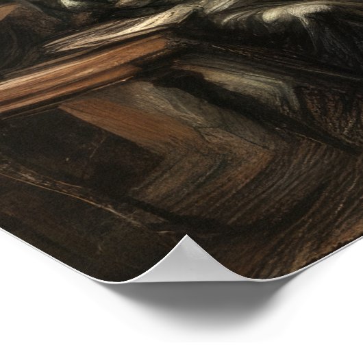 古代アート彫刻スタジオローマンギリシャ ポスター (角)