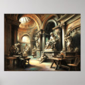 古代アート彫刻スタジオローマンギリシャ ポスター (正面)