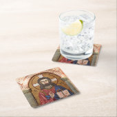 古代イエス·モザイク スクエアペーパーコースター (インサイチュ)