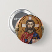 古代イエス·モザイク 缶バッジ (正面&裏面)