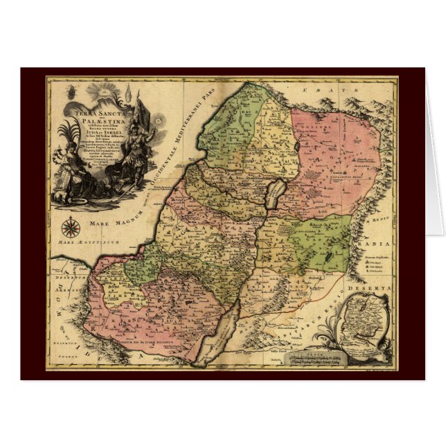 古代イスラエルの12部族の地図 (正面横)