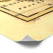 古代イスラエル12部族の地図（1752年） ポスター (角)