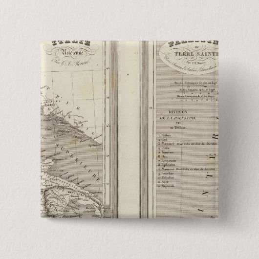 古代イタリア、パレスチナ 缶バッジ (正面)