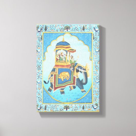 古代インディアン美術 キャンバスプリント (正面)