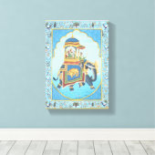 古代インディアン美術 キャンバスプリント (インサイチュ (ウッドフロア))