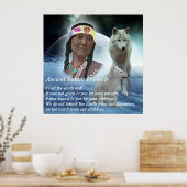 古代インディアン諺 ポスター (キッチン)