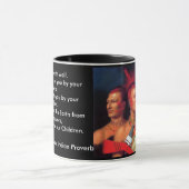 古代インディアン諺 マグカップ (中央)