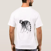 古代インドリ威厳のあるー：レムールティー Tシャツ (裏面)