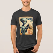古代エイリアンピラミッドの歴史 トライブレンドTシャツ (正面)