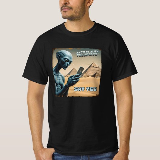 古代エイリアンピラミッドの歴史 Tシャツ (正面)