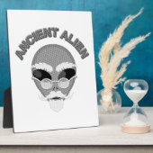 古代エイリアンヘッドニュースプリント フォトプラーク (側面)