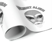 古代エイリアンヘッドニュースプリント ラッピングペーパー (ロールコーナー)