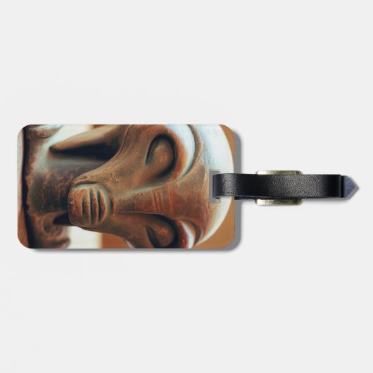 古代エイリアン像 ラゲッジタグ (裏面横)