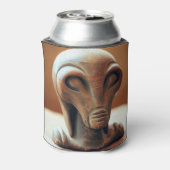 古代エイリアン像 缶クーラー (缶裏面)