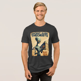 古代エイリアン陰謀説 トライブレンドTシャツ