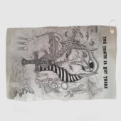 古代エイリアン、アヌビス ゴルフタオル (横)