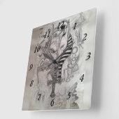 古代エイリアン、アヌビス スクエア壁時計 (傾斜)
