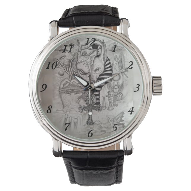 古代エイリアン、アヌビス 腕時計 (正面)