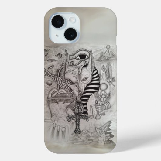 古代エイリアン、アヌビス Case-Mate iPhoneケース (裏面)