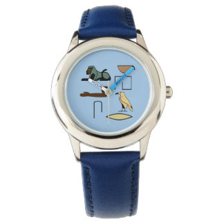 古代エギーの象形記号のチャールズ名 腕時計